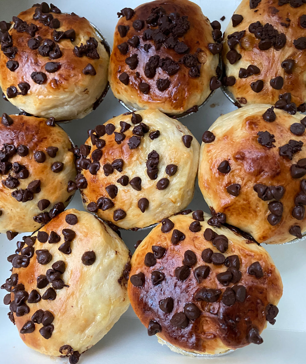 Brioche sucre ou pépites de chocolat individuelle